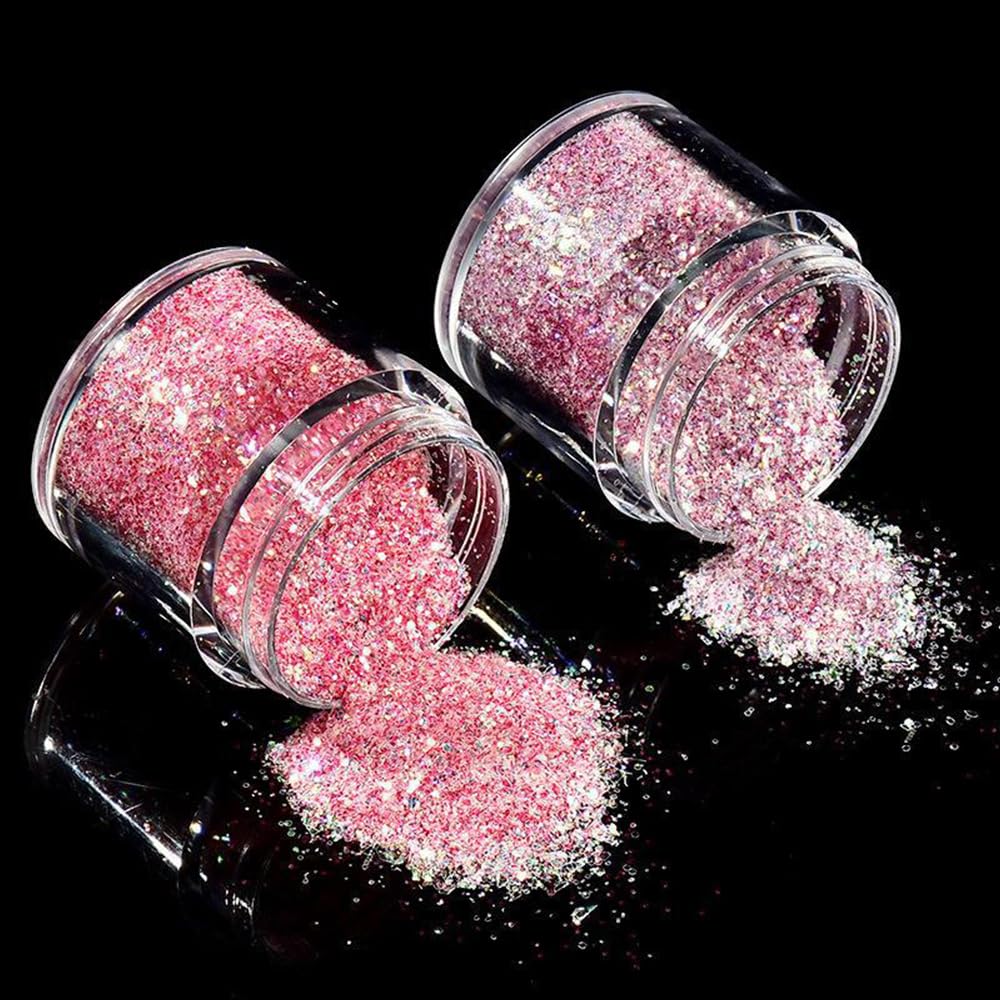 12 Farben Fluoreszierende Glitzer-Pailletten, Hex-Glitzer-Set für Gesicht und Körper, Glitzer-Accessoires für Nägel, Haare, Körper, Glitzer-Augen, Lippen, Körper, DIY-Basteln