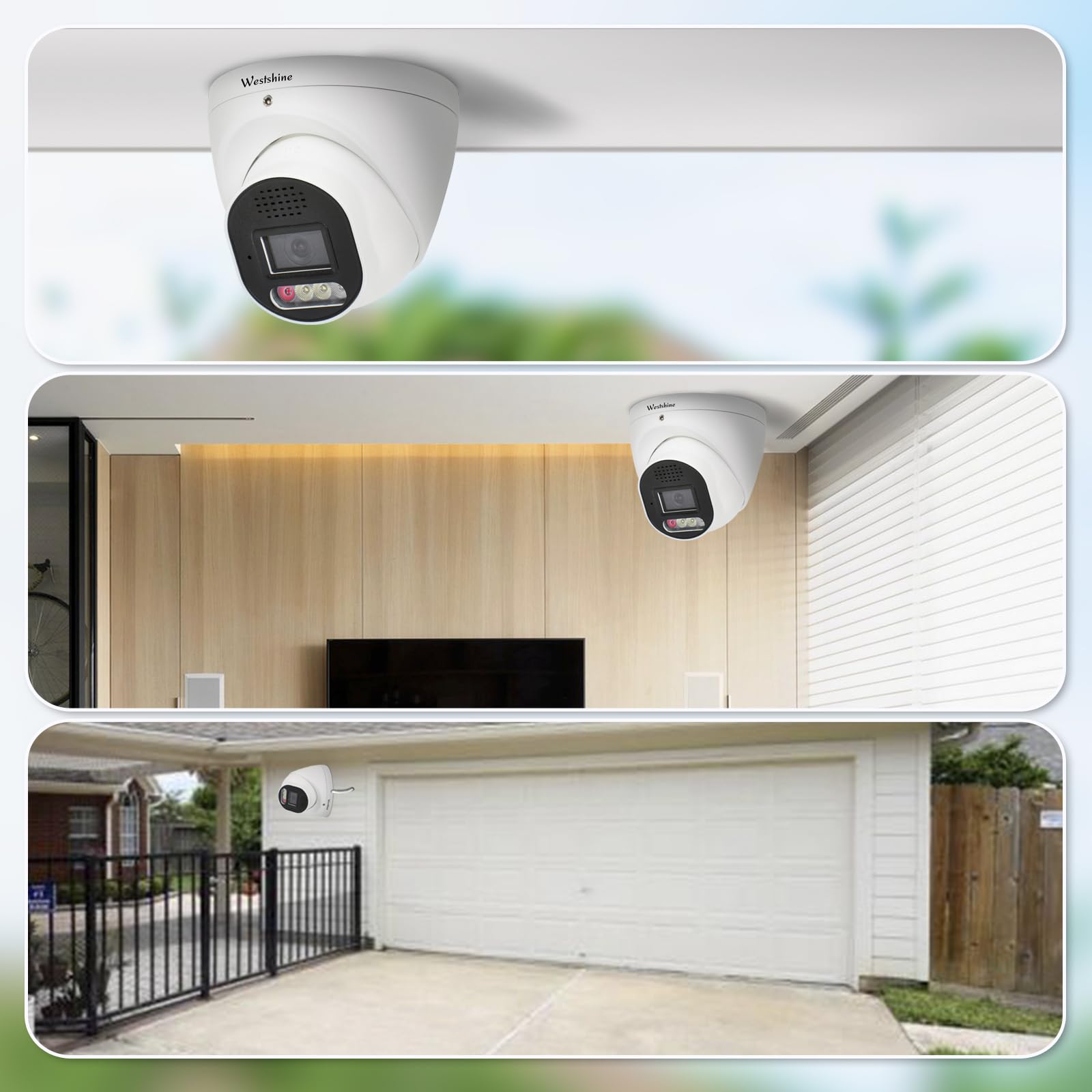 Telecamera IP PoE 5MP Con Visione Notturna A Colori, Rilevamento Persone/ veicoli, Audio Unidirezionale, Resistente IP66