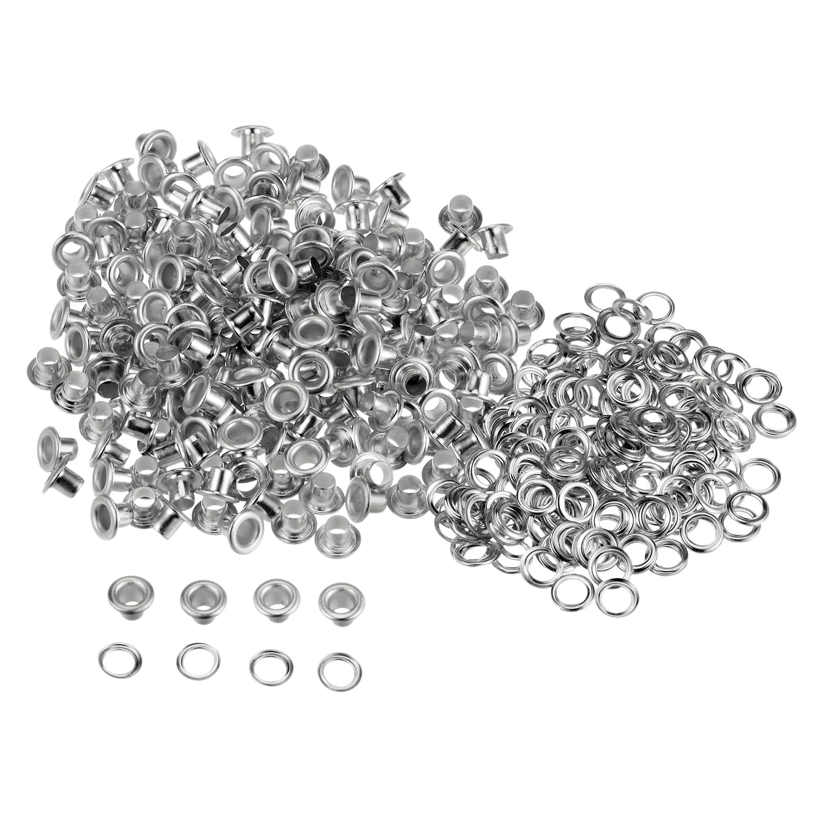 QUARKZMAN 10 stuks ingestanste ringen, 30 mm, messing ogen, metalen