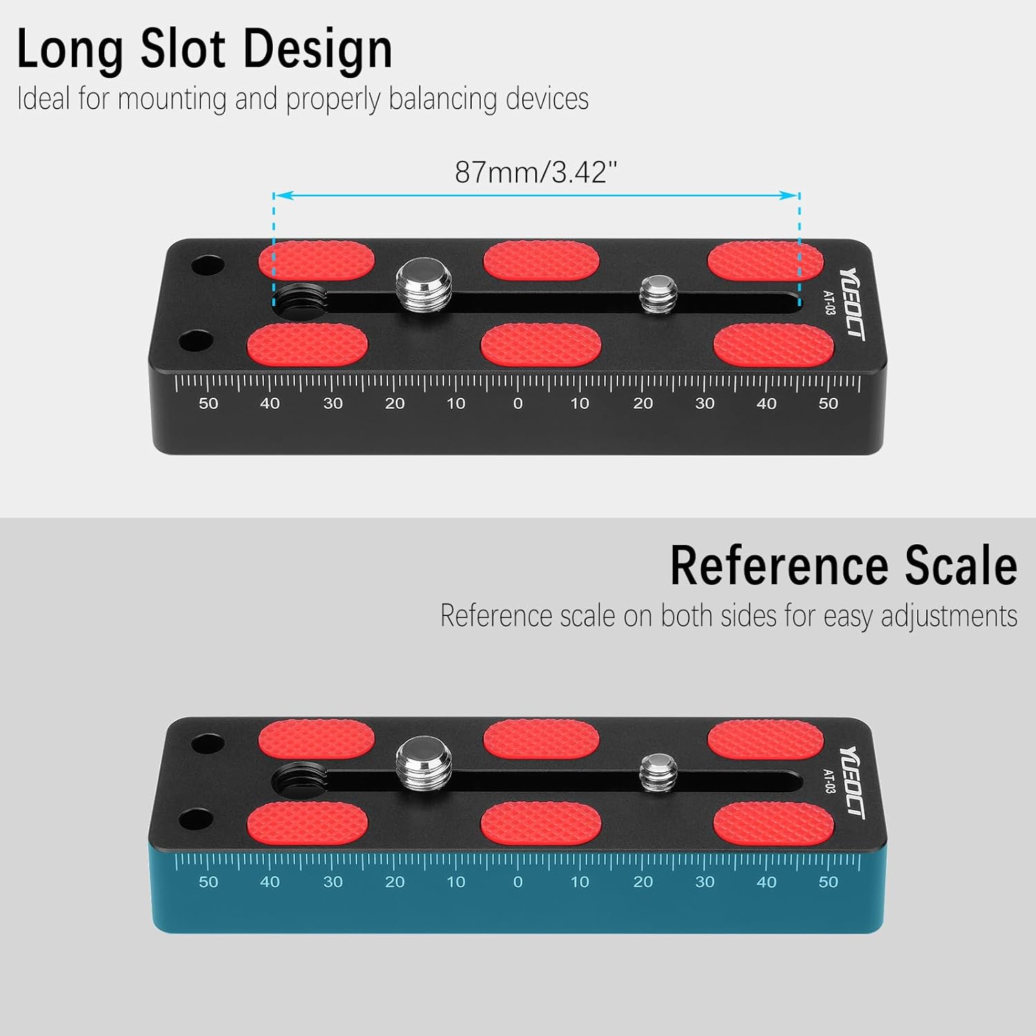 120mm/4.72" Telescope Rail Bar Vixen Style Dovetail Mounting Plate, with 1/4" 3/8" D Ring Camera Screw for Telescope Saddle Mount Base OTA Equatorial Head Tripod Adapter Sky Astrophotography