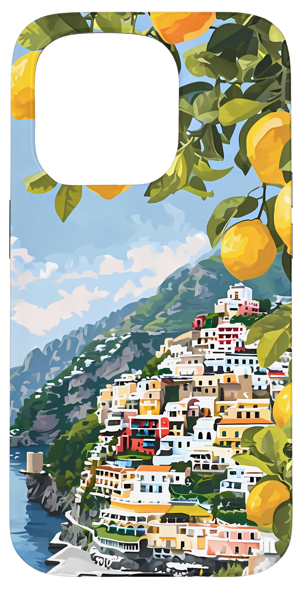 iPhone 15 Pro Italian Coast with Amalfi Lemons from the Mediterranean Sea Case
