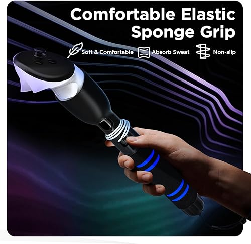 Miniatura 5 de YOGES Handle Attachments Compatible with Meta Quest 3 Oculus Quest 2 Quest ProRift S Controller Accessories, Dual Handles Extension Grips for Beat