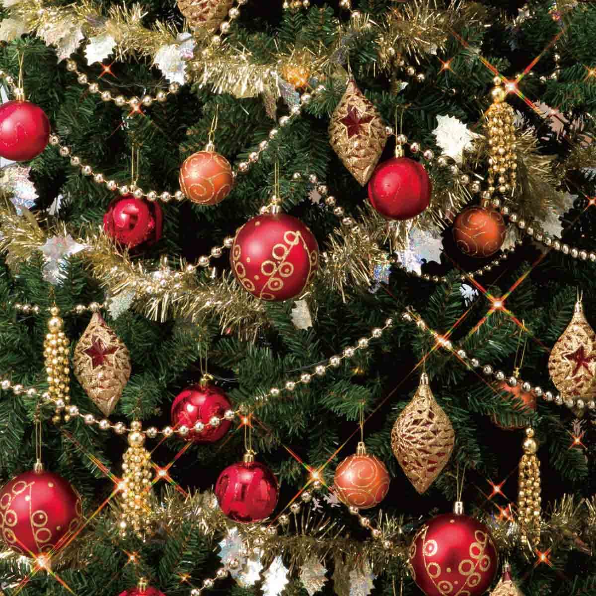 Amazon.co.jp: コンチネンタルクリスマスツリーセット レッド H150
