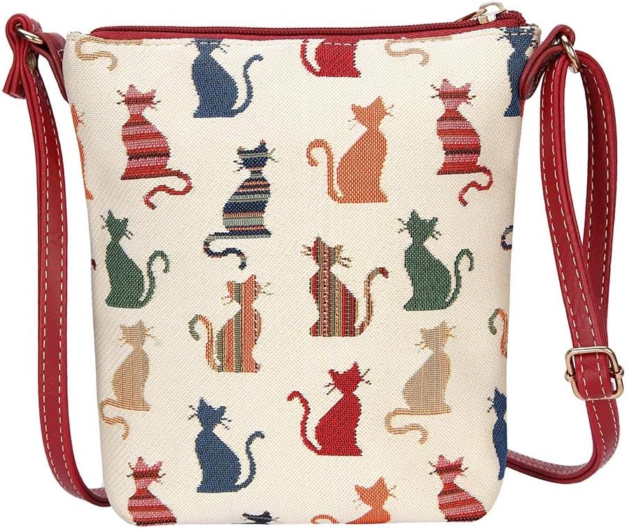 Tapestry Cross-body Satchel Bag/Lightweight Purse