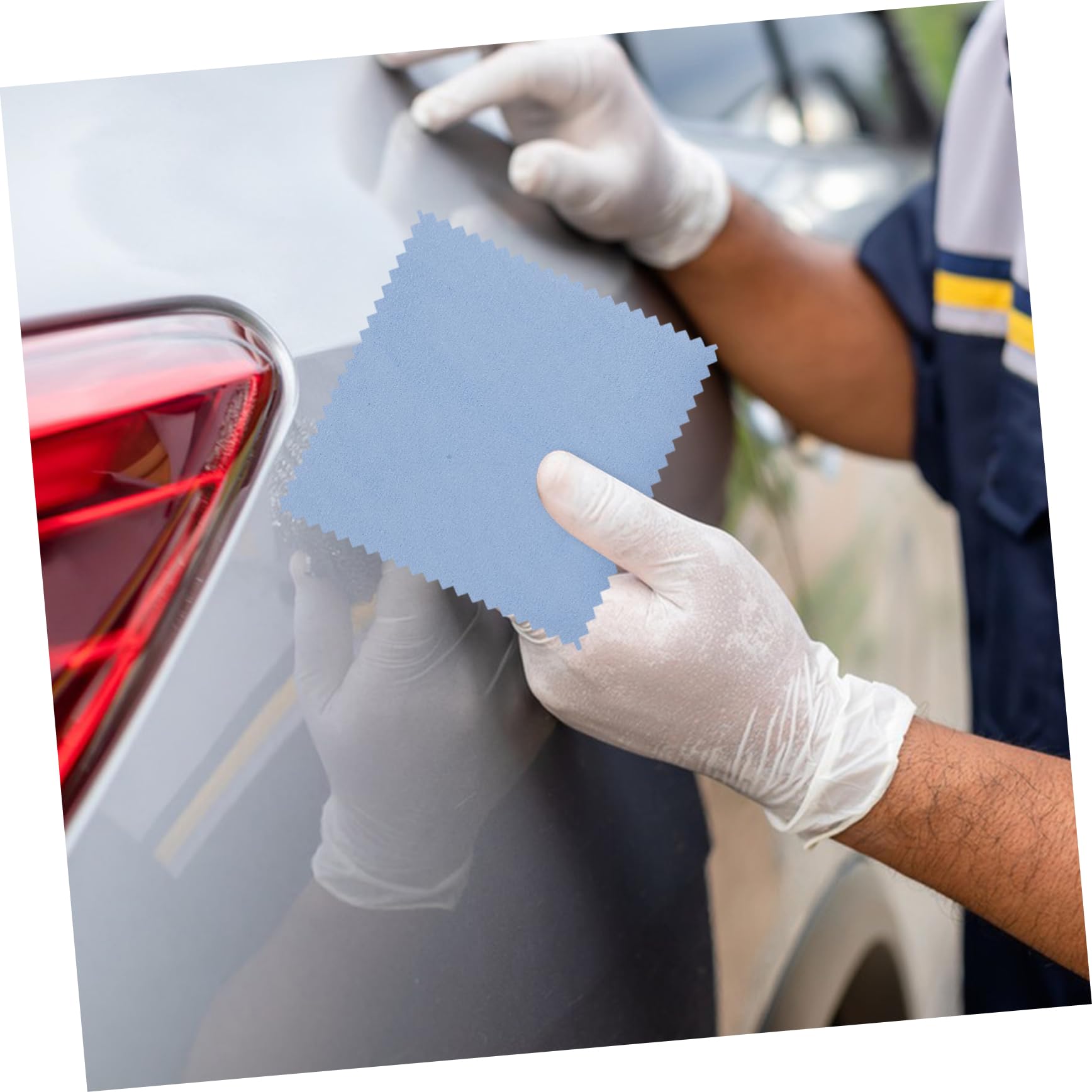 ULTECHNOVO Crystal Coated Sponge Block Tire Shine Sponge Applicator Pad for Tire Shine 1 Set