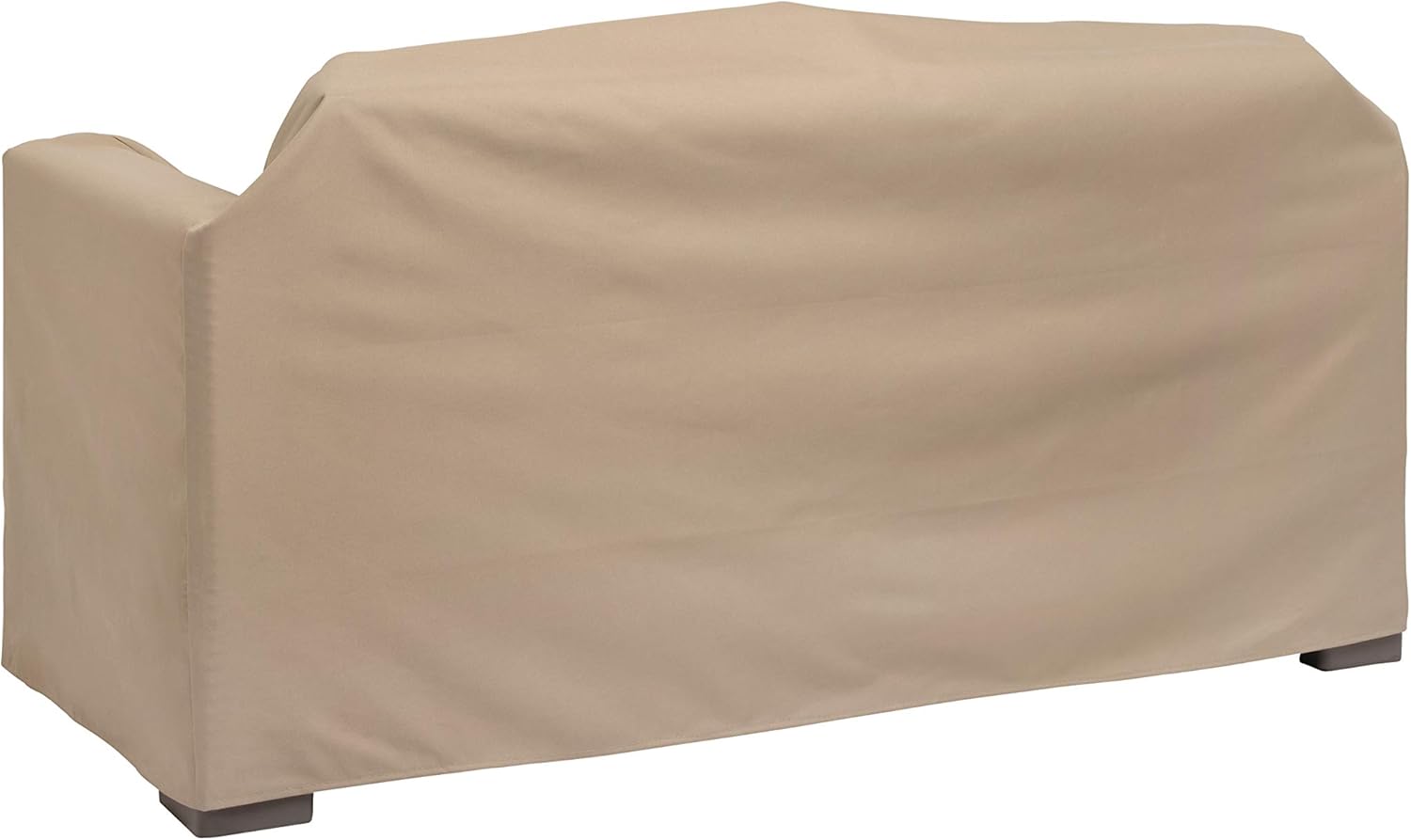 Modern Leisure Basics Patio Loveseat Cover, 55"L x 33"W x 38"H, Khaki