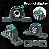 Vista 5 de Donepart UCP204-12 Cojinete de bloque de almohada, 34" 2 agujero montaje brida cojinete, Unidad de soporte de rodamiento de 34 pulgadas, Brida de 2