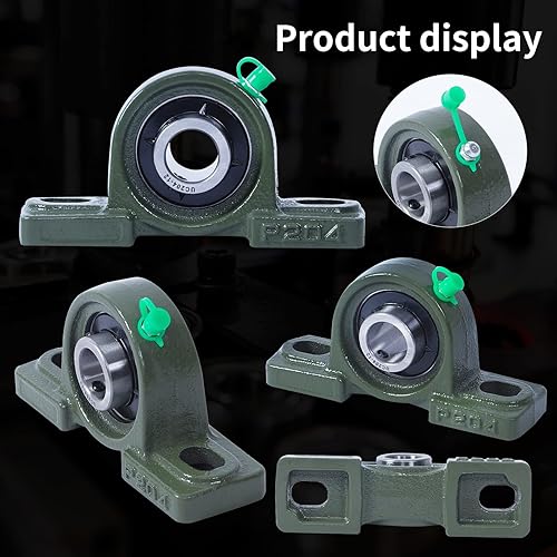 Miniatura 5 de Donepart UCP204-12 Cojinete de bloque de almohada, 34" 2 agujero montaje brida cojinete, Unidad de soporte de rodamiento de 34 pulgadas, Brida de 2