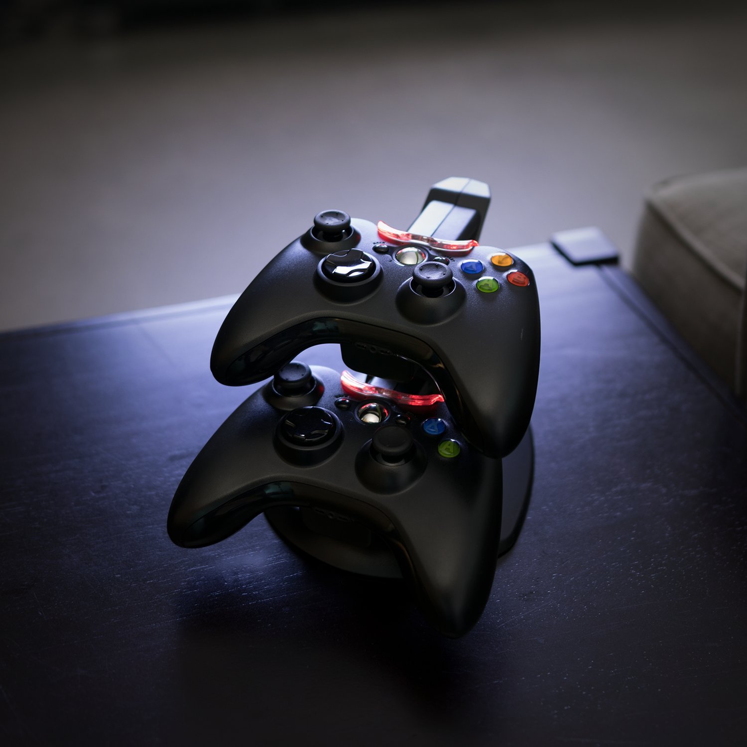 PDP Gaming Energizer Dual Controller Charging System, Two Rechargeable Battery Packs: Black - Xbox 360