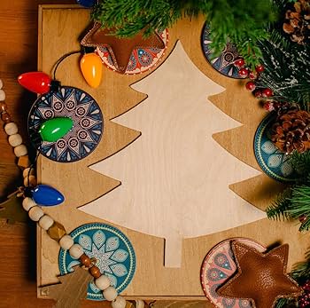 Amazon.com: Woodpeckers Wood Christmas Tree Cutouts - 6 Inch