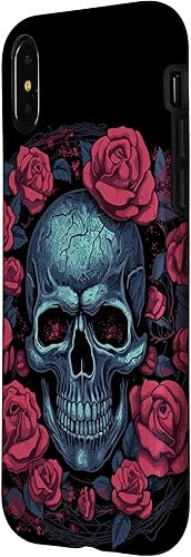 Miniatura 8 de Funda para iPhone 11 Skull And Roses Red Floral Dark Goth Horror Skull Case