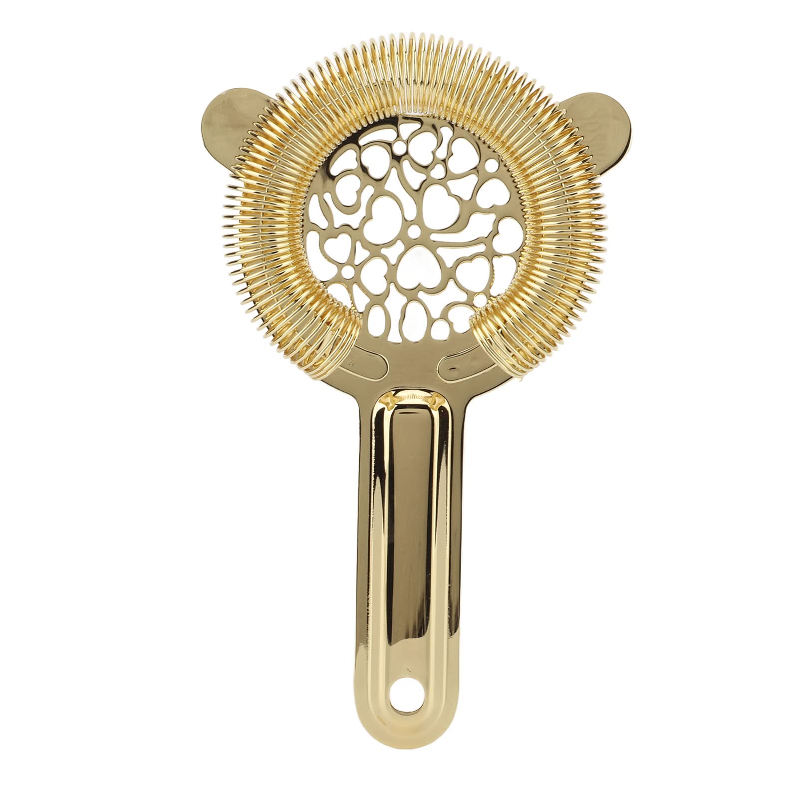 Cocktail Strainer, Stainless Steel Strainer for Bartending Tool Drink Strainer for Bartenders and Mixologists(Luxury Gold Color)