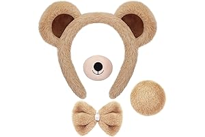 Charming Khaki Bear Costume Set for Enchanting Dress-Up Adventures