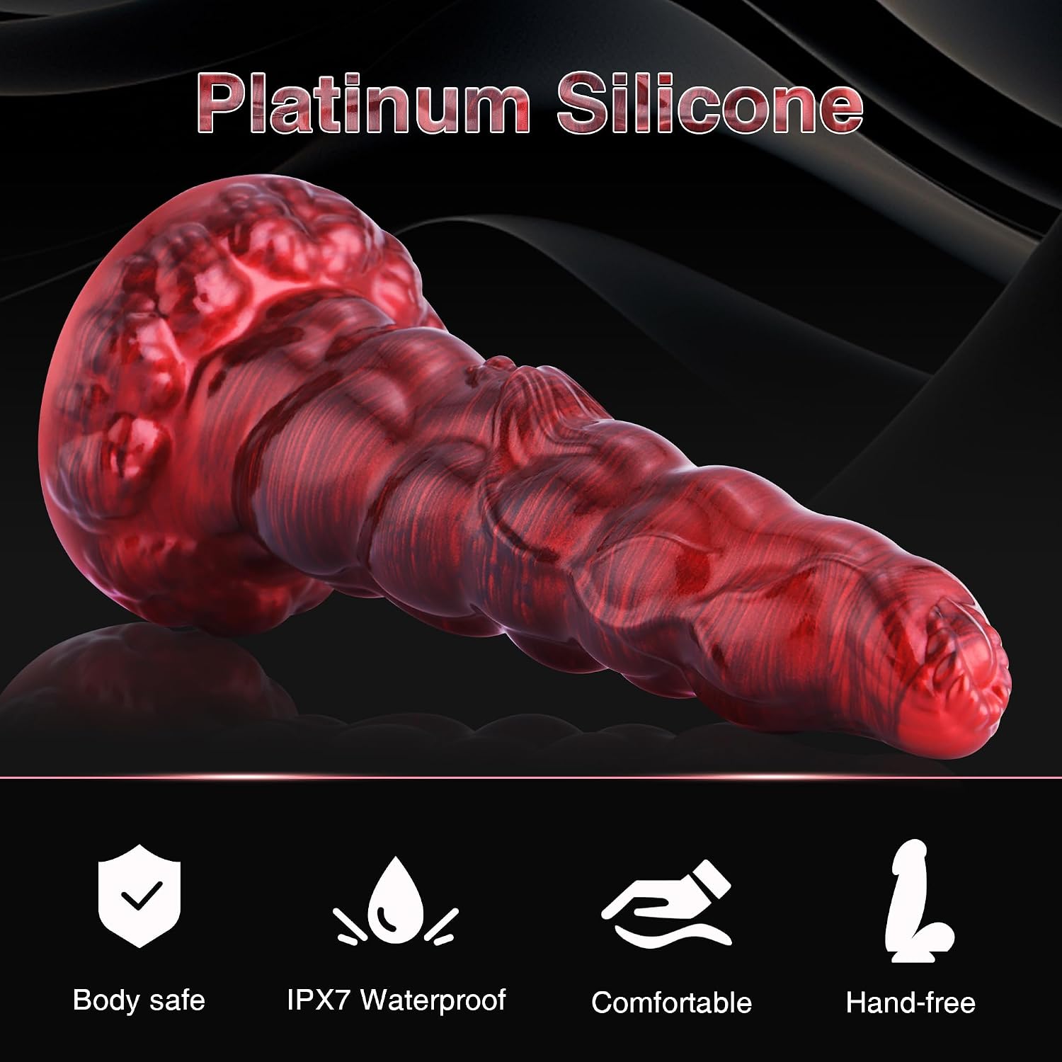 Wildolo Fantasy Silicone Dildo, 7.75 Inches Classic Realistic Dildo with Powerful Suction Cup for Men Women Couple S