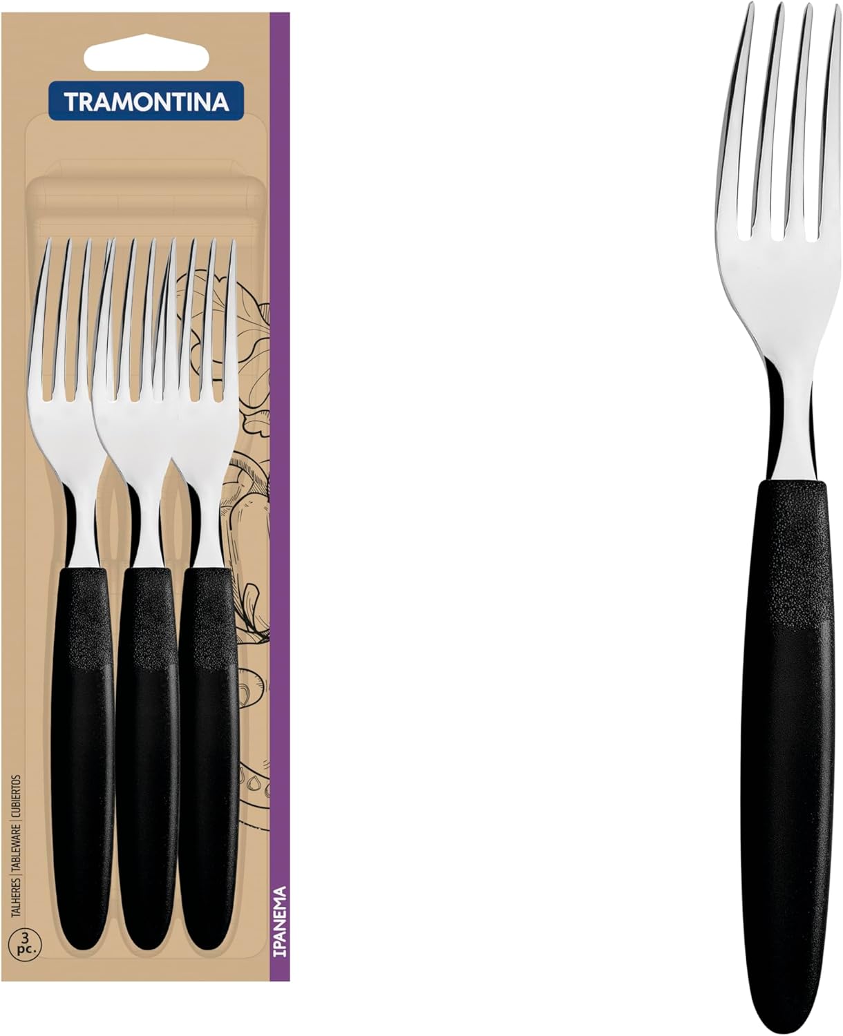 Tramontina 3pcs Table Forks Set