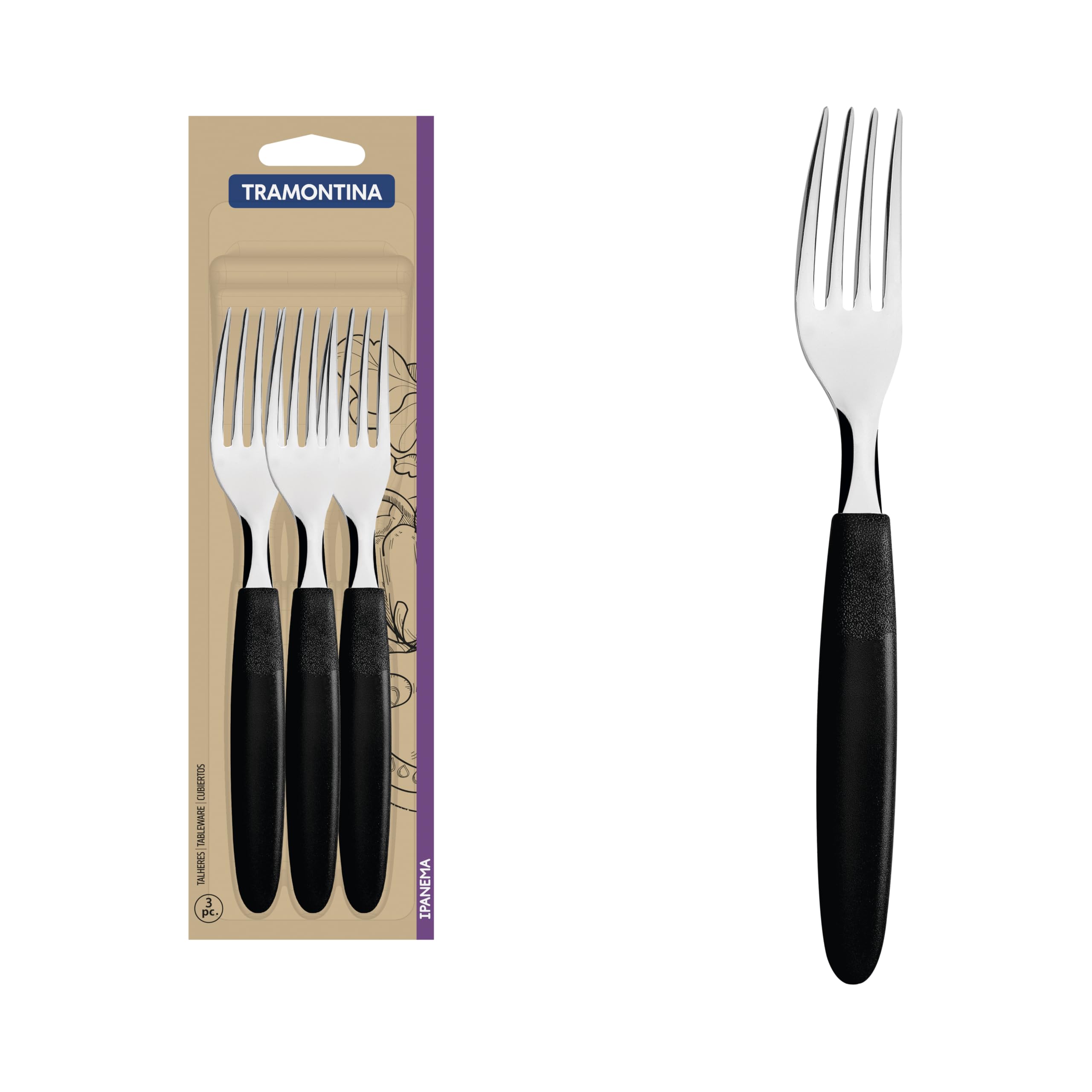 Tramontina 3pcs Table Forks Set