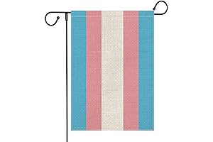 Polished Trans Pride Garden Flag Decorations