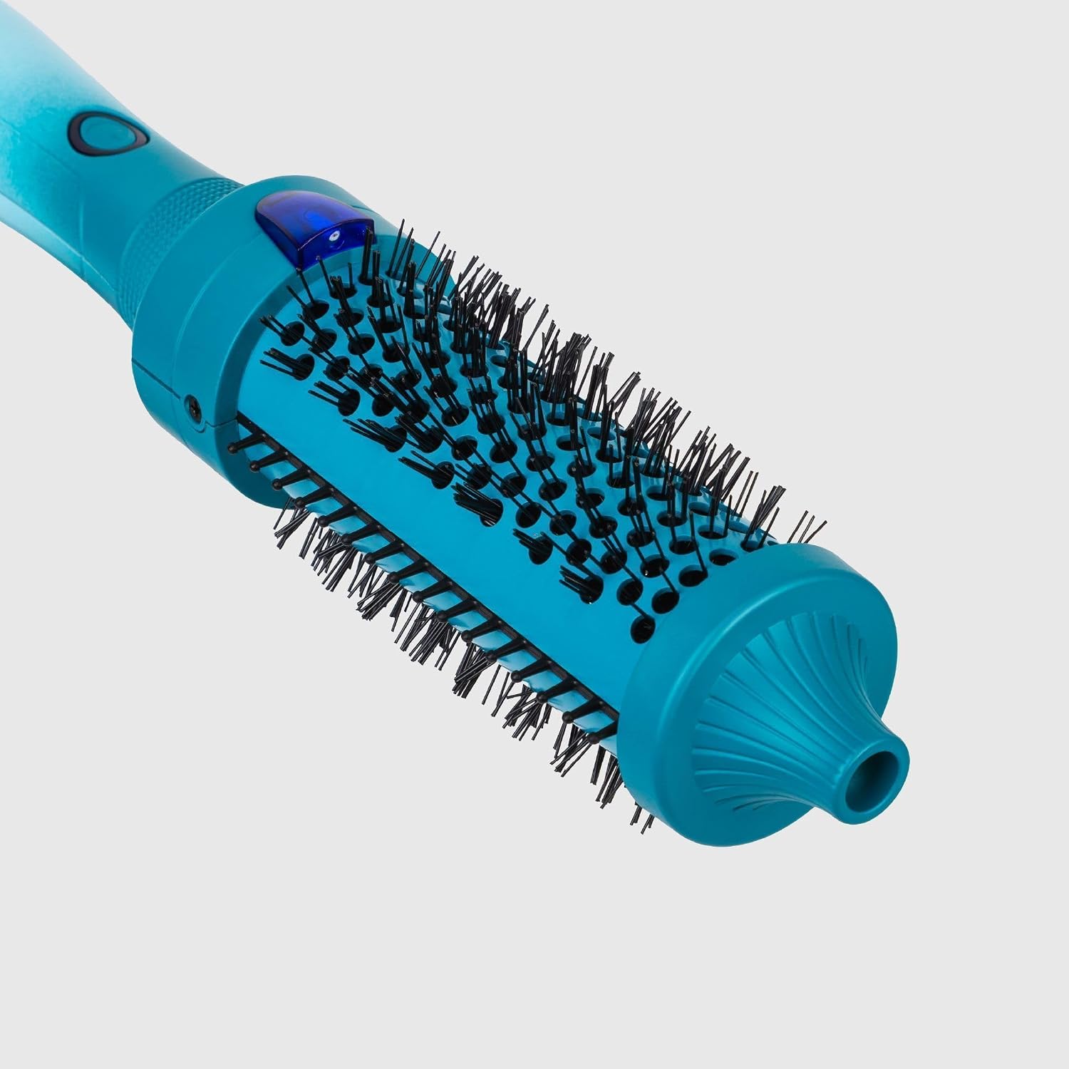 Calista FAUXblo Thermal Blowout Brush, Heated Airless Round Styling Brush for Smooth, Shiny Volume, 365°F Single Heat Setting, 1.77" Size, Dual Voltage, Timeless Teal