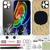 Vista 11 de Funda trasera de repuesto compatible con iPhone 11 de 6.1 pulgadas + herramientas profesionales (negro)