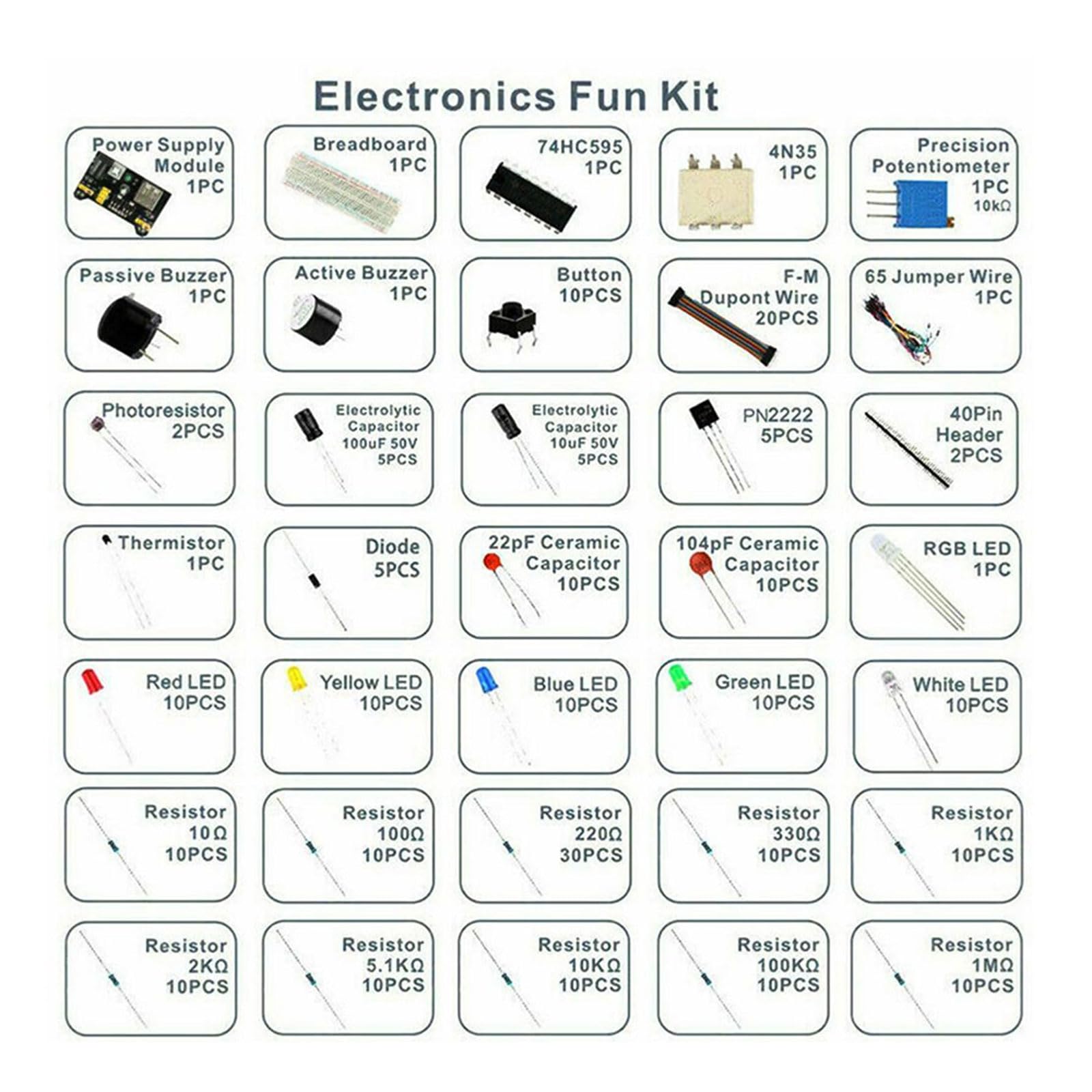 Mehrzweck Elektronik Steckbrettset Mit Robusten Kunststoffspitzen Tragbares Zubehör Für Prototyping Und Bildung