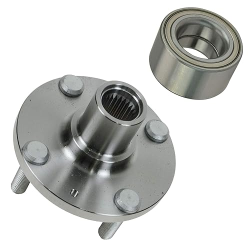 Miniatura 253 de TRQ Juego de 2 rodamientos de rueda delantera y conjunto de cubo compatible con Ford Mustang 2005-2007 2005-2014