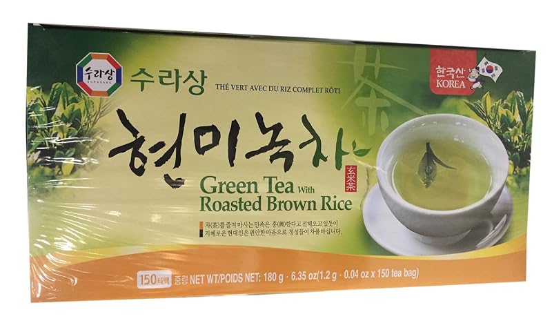 Surasang Chá coreano de chá verde com arroz integral torrado, 1 unidade