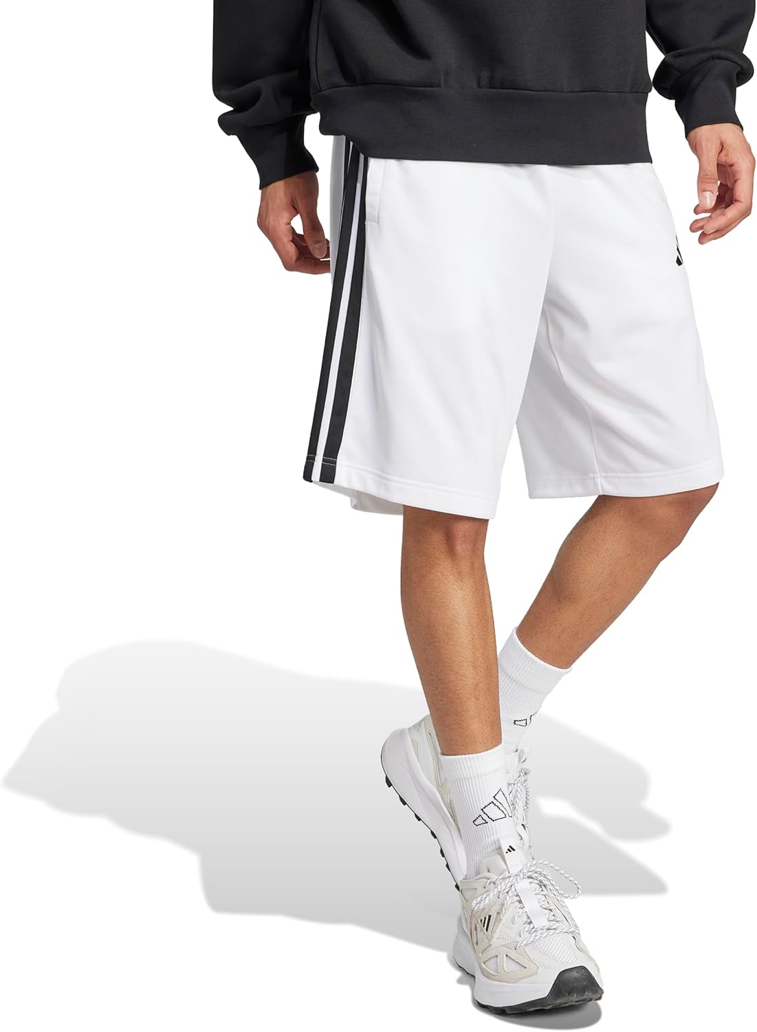 Adidas Mens 3-Stripes Tricot Shorts - Image 2
