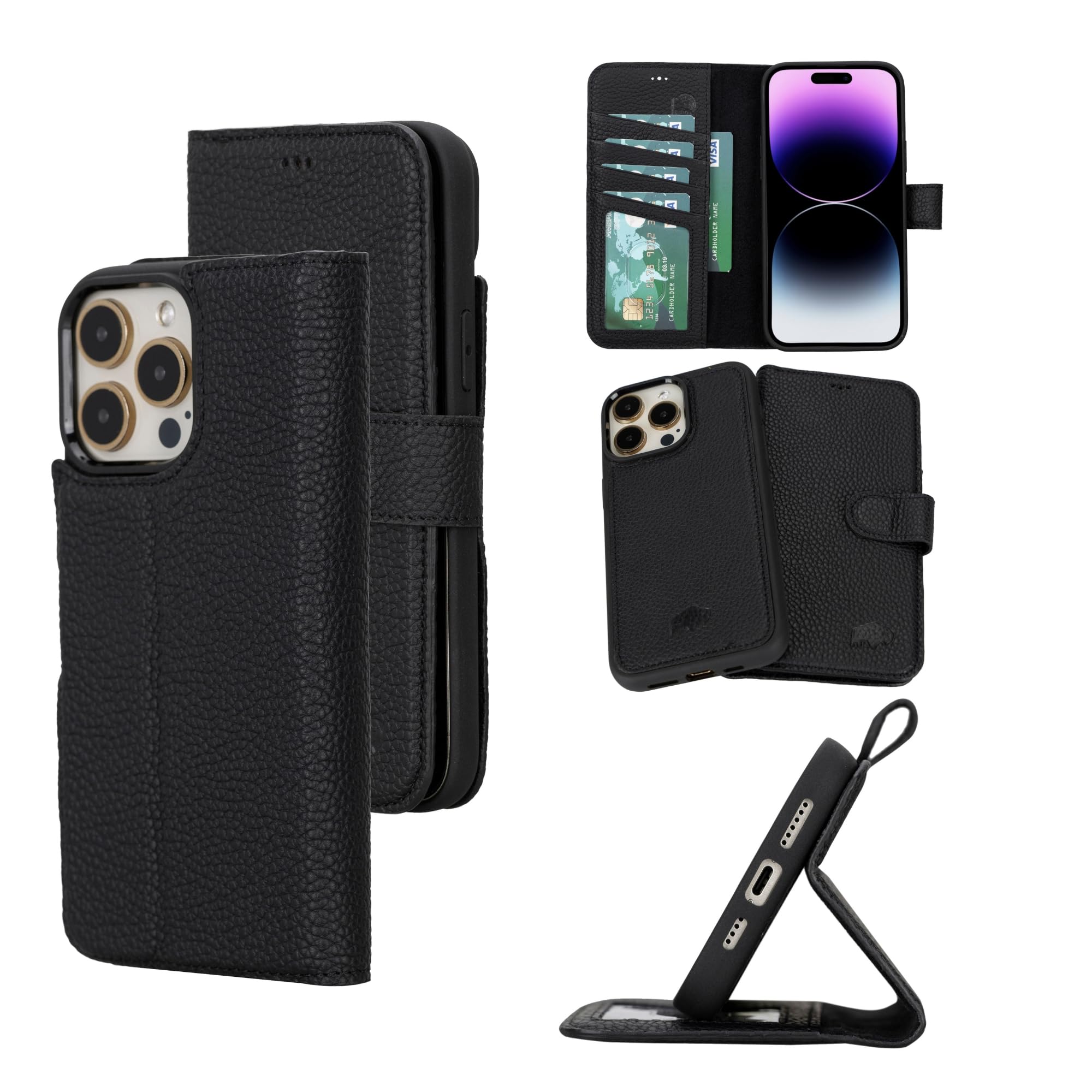 セットアップ Amazon.com: BLACKBROOK Case for iPhone 15 Pro Wallet Case