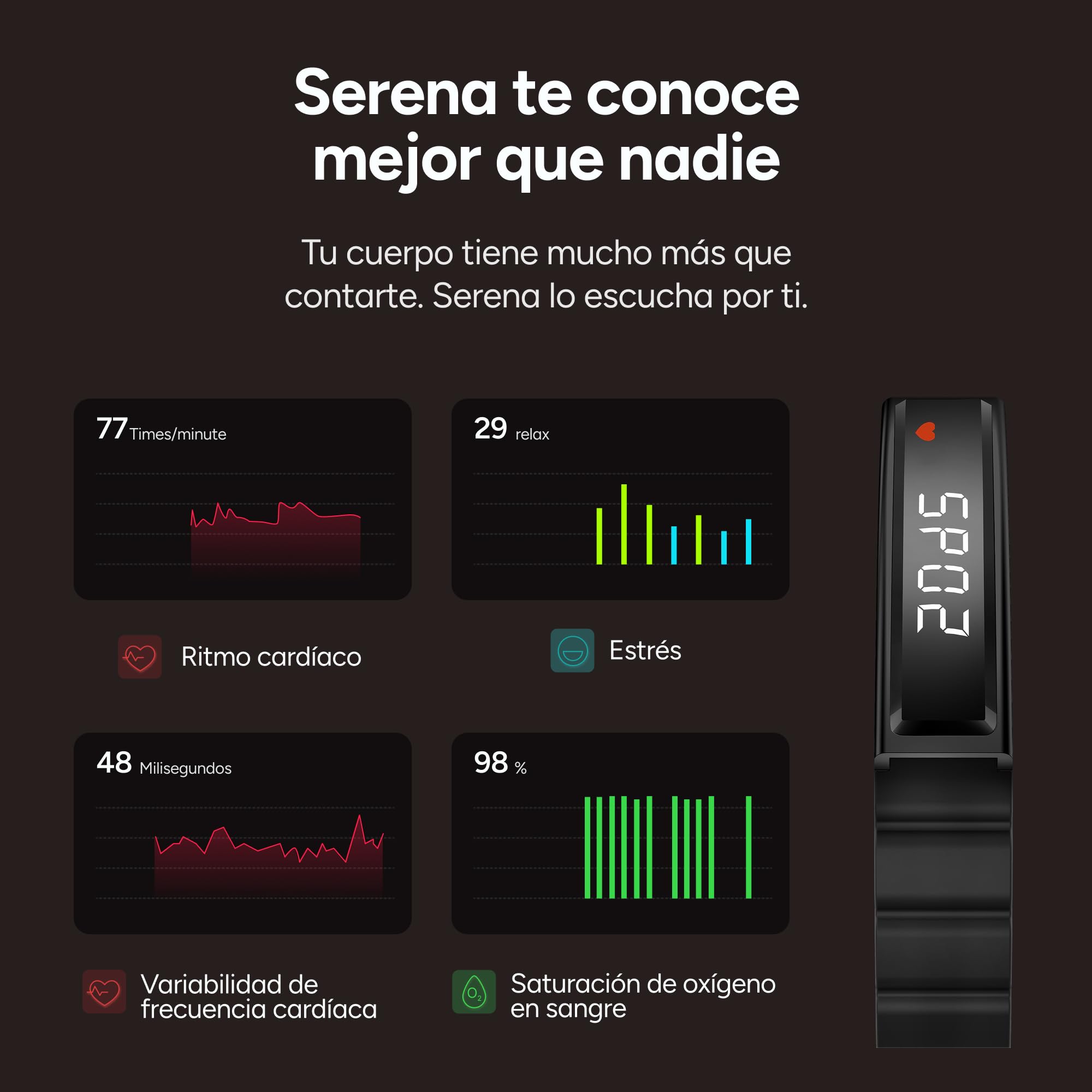 KSIX Serena Smartband Mujer con Pantalla, Pulsera Inteligente con Monitor de Actividad y sueño, App sin suscripción, 100 Modos Deporte, batería 7 días, 5 ATM, 2 Correas Silicona y metálica