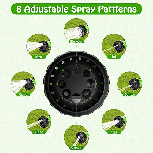 Miniatura 4 de Rypet Pup Jet Dog Wash - Juego de 7 herramientas de baño para mascotas, incluye boquilla de manguera expandible, conector rociador de espuma,