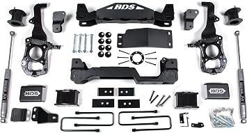 BDS1579H | 6 Inch Full Suspension Lift Kit Front & Rear | 5 Inch Block Kit | NX2 Nitro Shocks | Compatible with Ford F150 21-24 4WD