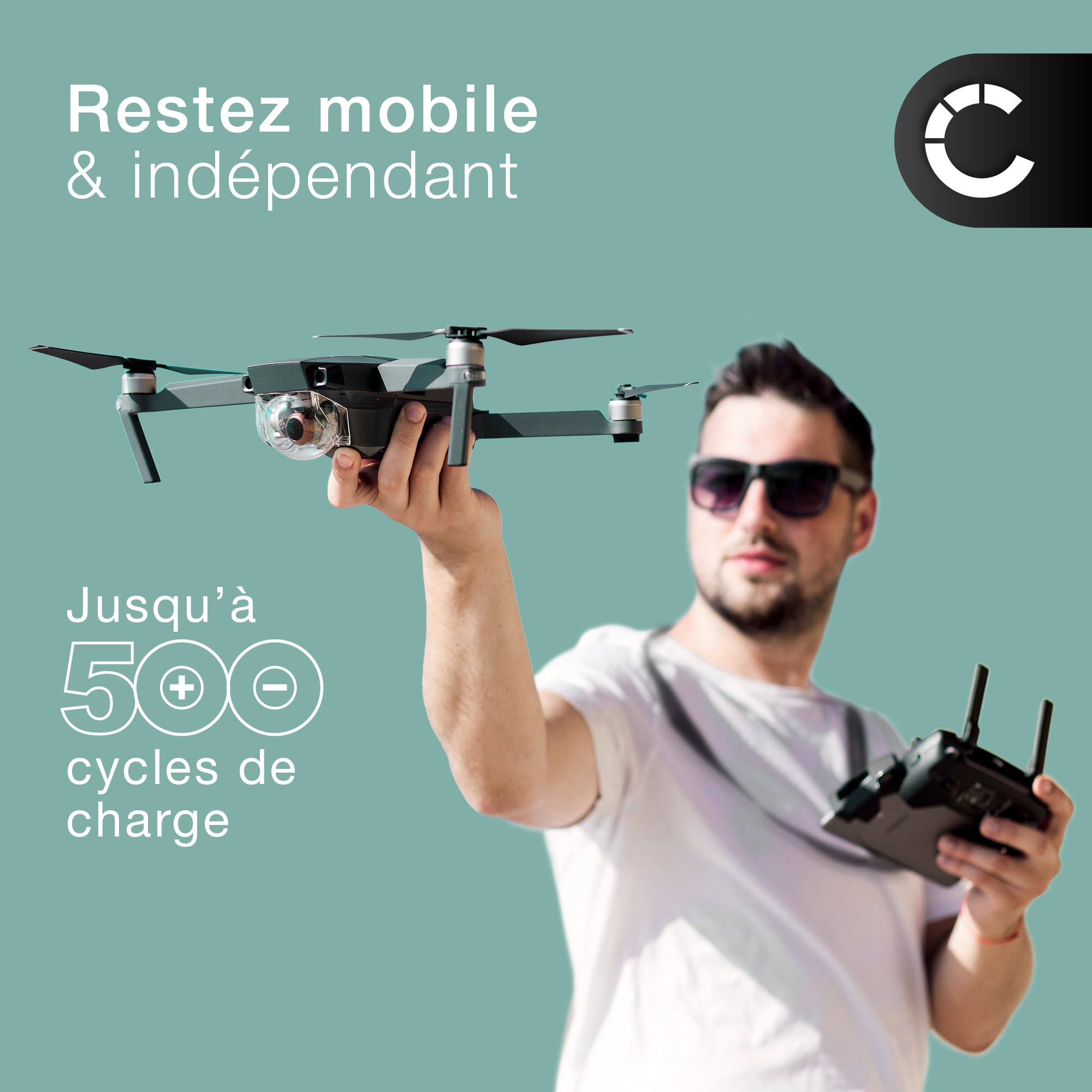 CELLONIC, Batterie pour Drone Compatible avec Parrot Disco (3400mAh, 11.1V)
