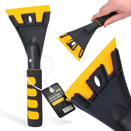 Instalguru Raclette Antigivre Grattoir Glace Poignée Antidérapante Brosse Neige 