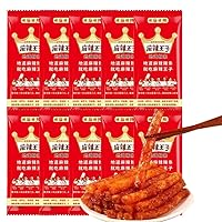 劲道辣条 麻辣王子辣条 ベジタリアン用手引き麺筋 小分け 地元の伝統を守る ラーティアオ 湖南特产 辣条 辛口 間食 中国零食 麻辣休闲食品小吃 (10包, とても麻で辛い)