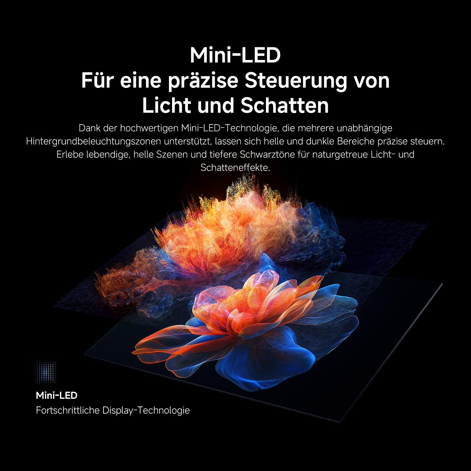 XIAOMI TV FX Mini LED 43 Zoll (101 cm), QD-Mini-LED-Smart-TV, 4K UHD, Fire TV, HDR10+, MEMC, DTS:X, AirPlay 2, HDMI, Filmmaker Mode, Sprachsteuerung mit Alexa