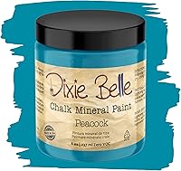 Vista 287 de Dixie Belle Paint Company - Pintura con acabado de tiza para muebles, color blanco lino (Drop Cloth), 8 fl oz, pintura mineral color blanco lino mate