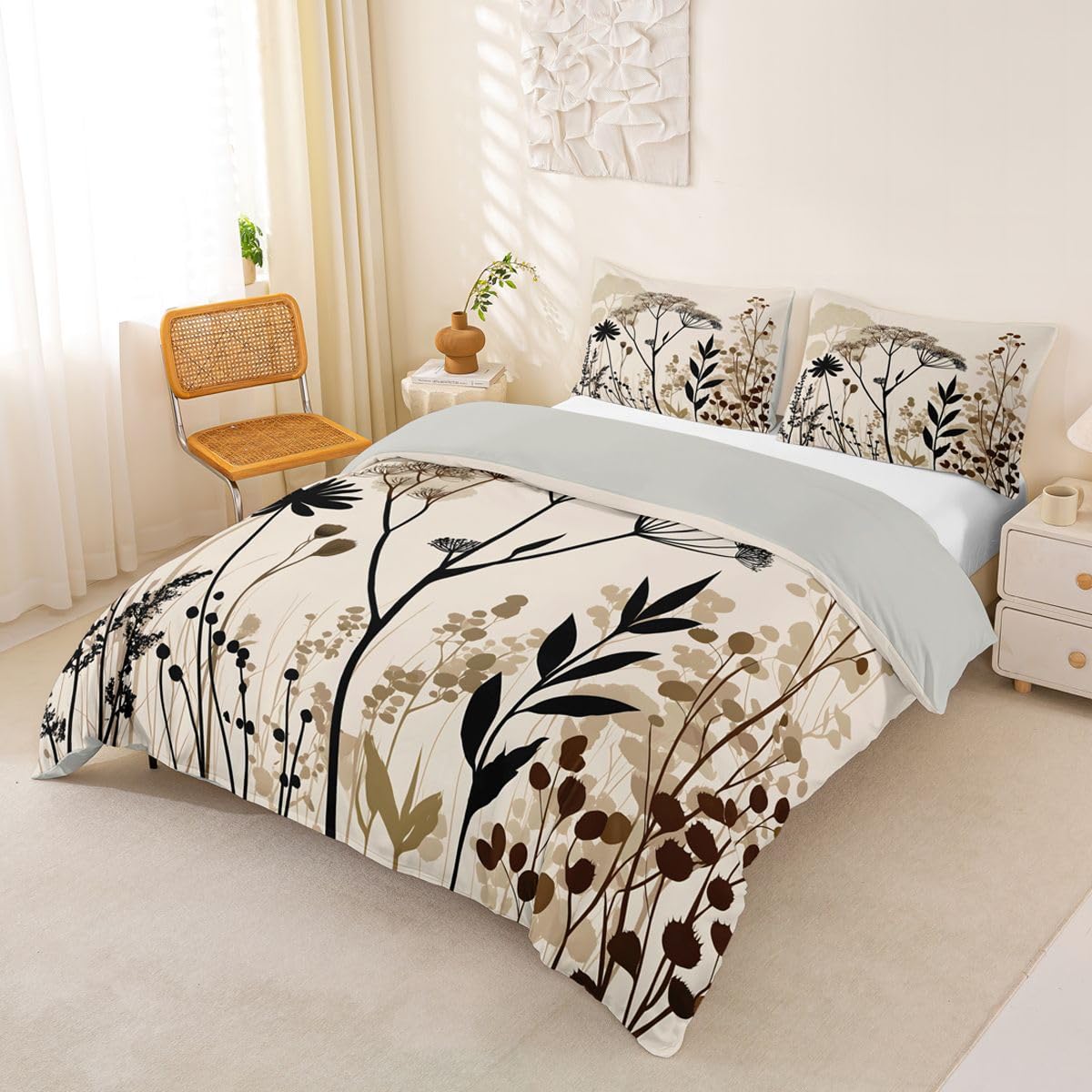 Homemissing Wildflower Bettwäsche Set 155x220cm Erwachsene Kinder Jungen