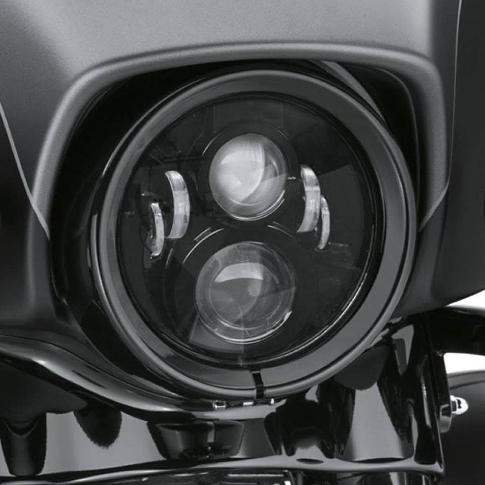 Amazon.co.jp: バイクヘッドライト DOT SAE Eマーク認定LEDヘッド