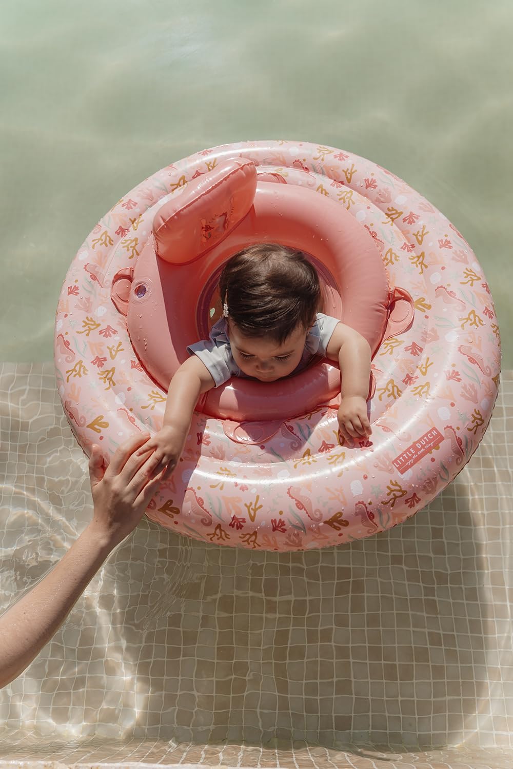 Little Dutch Schwimmsitz Schwimmring für Babys Kleinkinder Mädchen rosa - Ocean Dreams