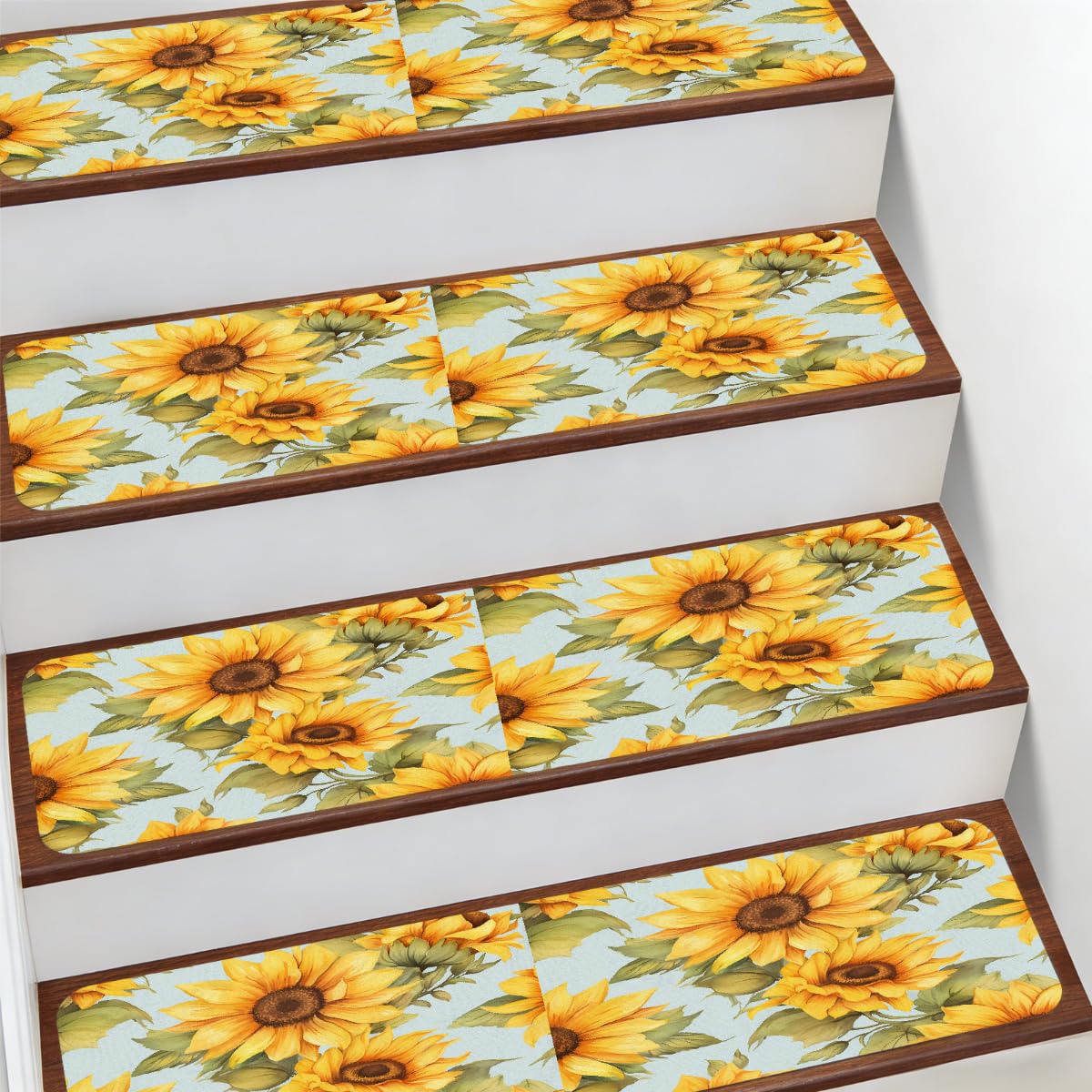 Alfombra antideslizante suave de 7.8 x 30 pulgadas con diseño floral para proteger ancianos