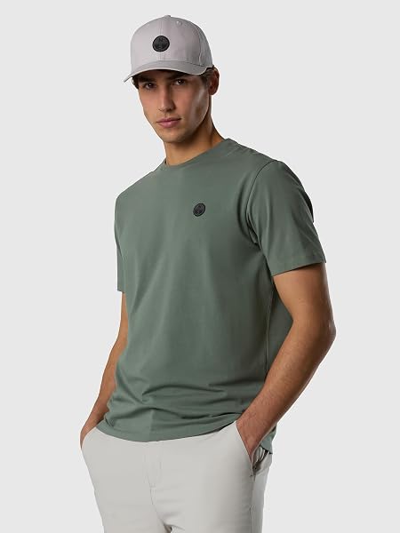 NORTH SAILS Men's T-Shirt in Stretch Organic Cotton Jersey with North Tech Patch - 2
