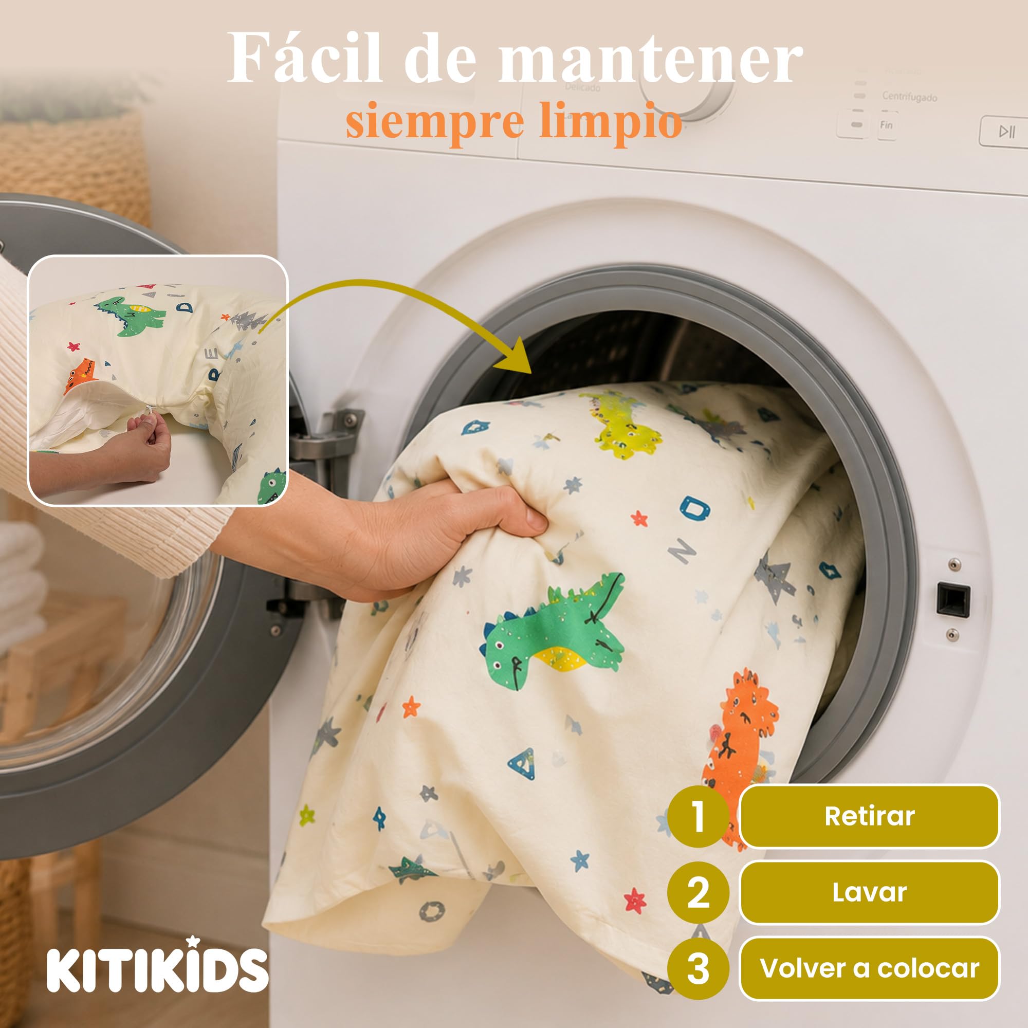 Cojín de Lactancia Ergonómico con Cinturón Ajustable para Cintura y Cuello | Soporte Anticaída para Bebé | Funda Desenfundable y Lavable | Almohada de Lactancia para Dar el Pecho y Biberón