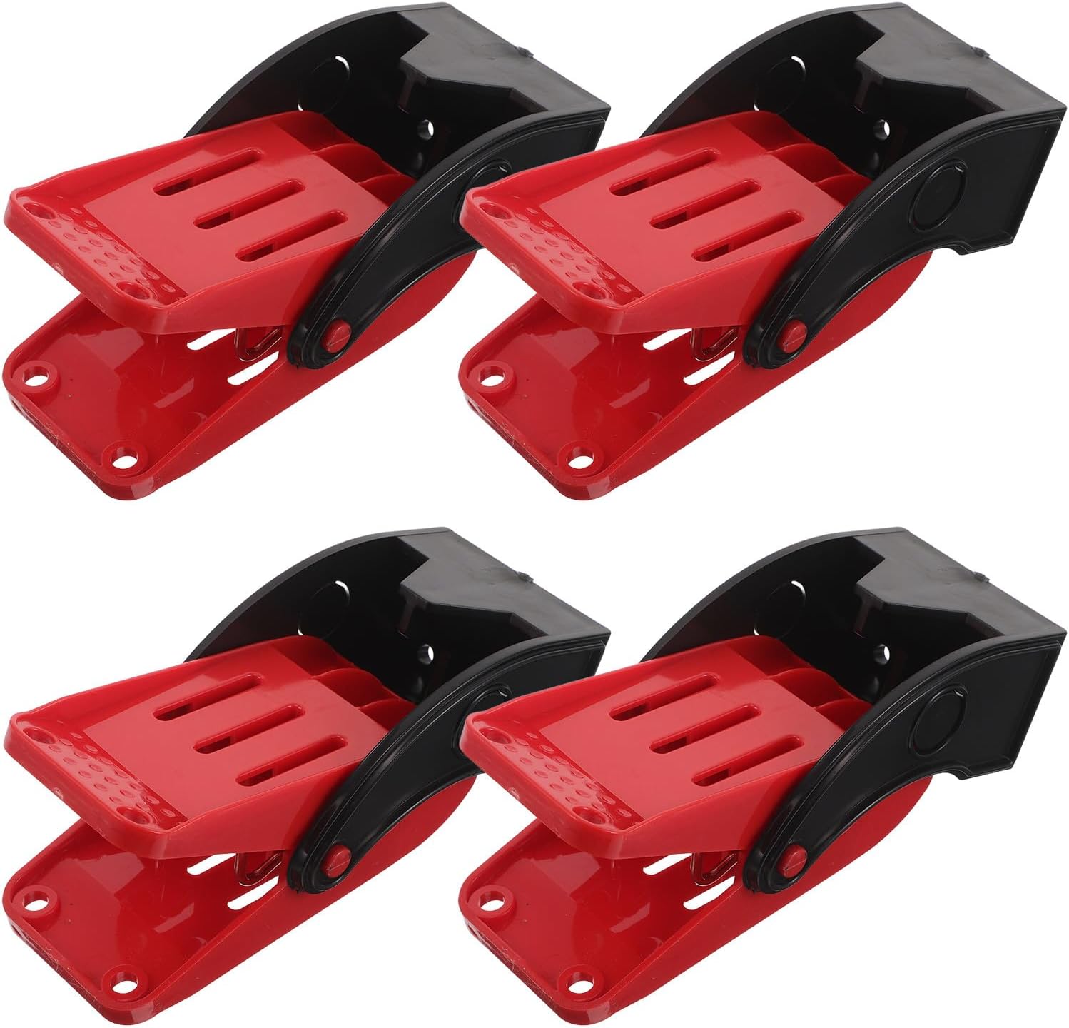 4pcs Car Wash Floor Mat Clamps | Swivel Spring Clamps Wall-Mounted Clip Anti-Slip | Door Carpet Car Mat Cleaning Clip for Shop