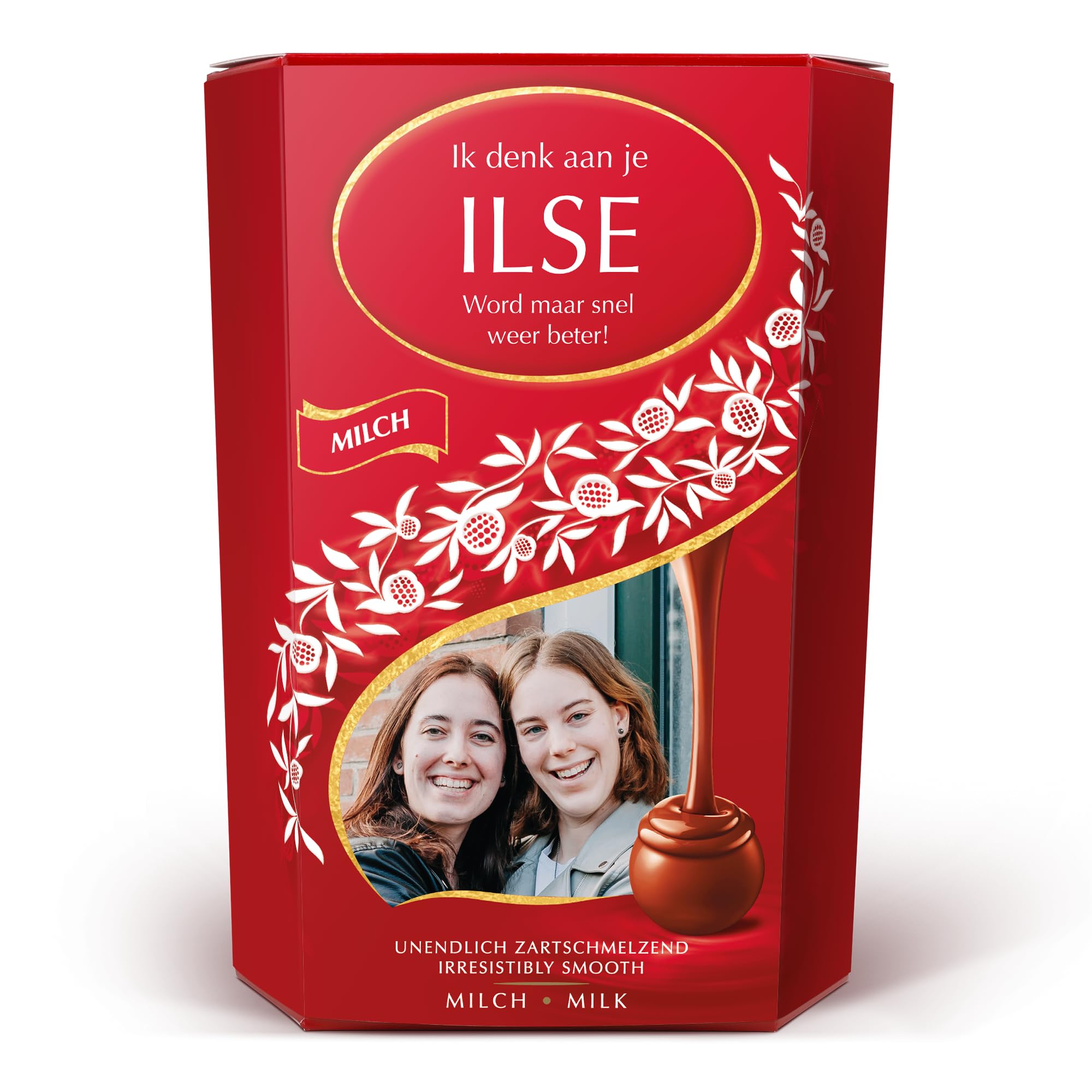 XL scatola Lindt Lindor Latte personalizzata – 500 g di cioccolatini con foto, nome e messaggio