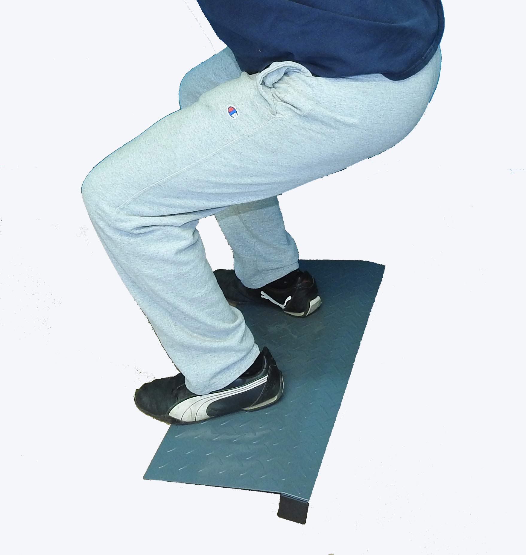 TDS Fitness Squat Ramp 30” Long 12” Wide Non Slippery Steel Squat Ramp to use as Slant Board, Calf Stretcher to Improve Lower Leg Strength, quads & Stability