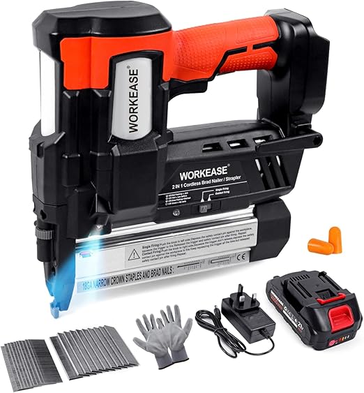 Elektrisches Akku-Tacker-Kit für Nagelpistolen 20V für Nägel bis 50mm ...