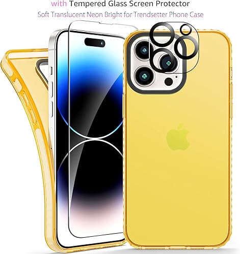 Miniatura 3 de Funda transparente neón para iPhone 14 Pro Max, bonito diseño retro vibrante para mujer, accesorios de los años 80, funda protectora de silicona