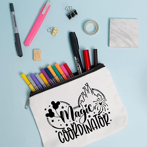 Miniatura 4 de Magic Coordinator - Kit de supervivencia con orejas de ratón de dibujos animados, bolsa de maquillaje, bolsa organizadora de viaje mágico,