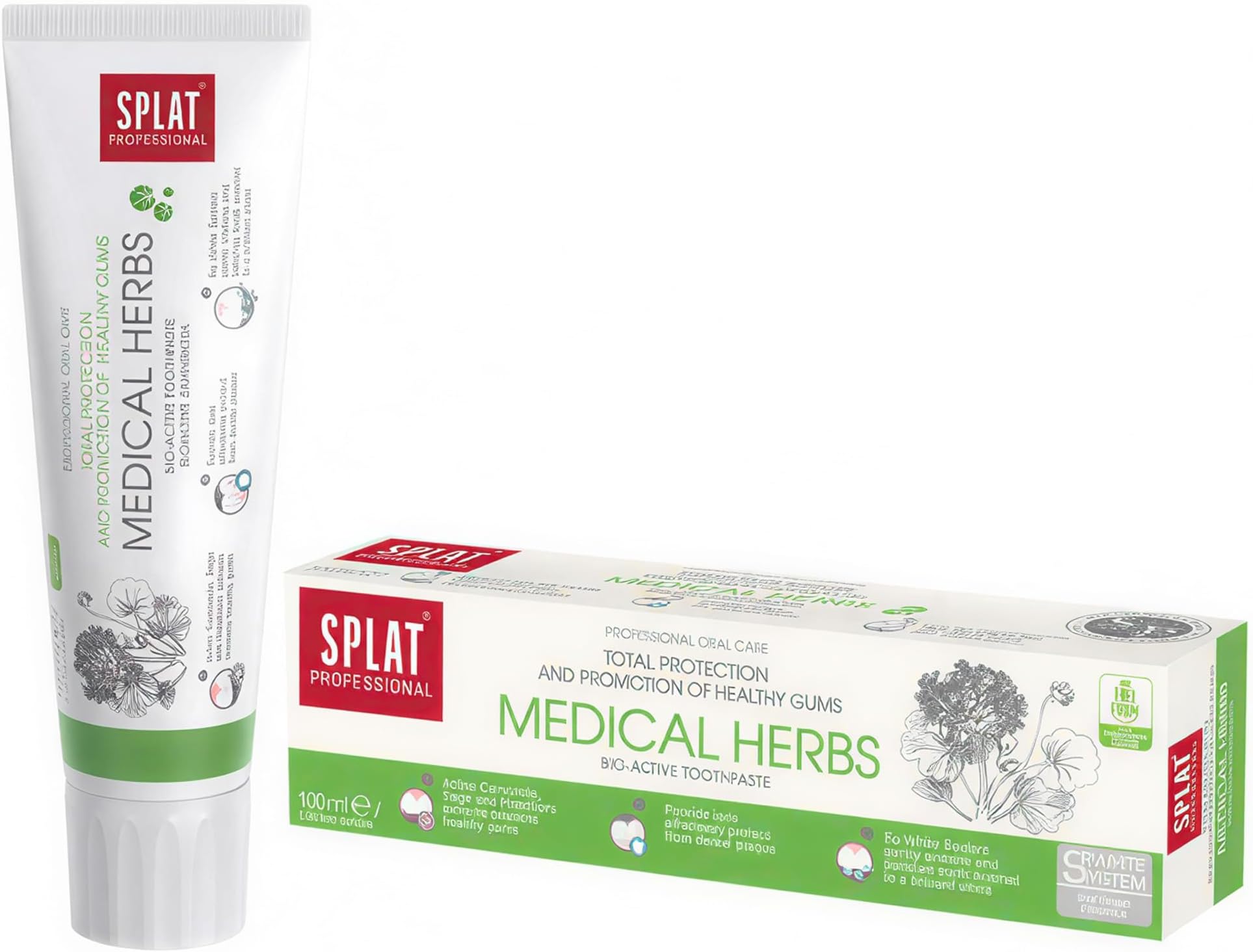 Herbal Natural Toothpaste for Healthy Gums โ Plant-Based Gum Care Toothpaste for Sensitive & Bleeding Gums, Antibacterial Toothpaste - 100ml