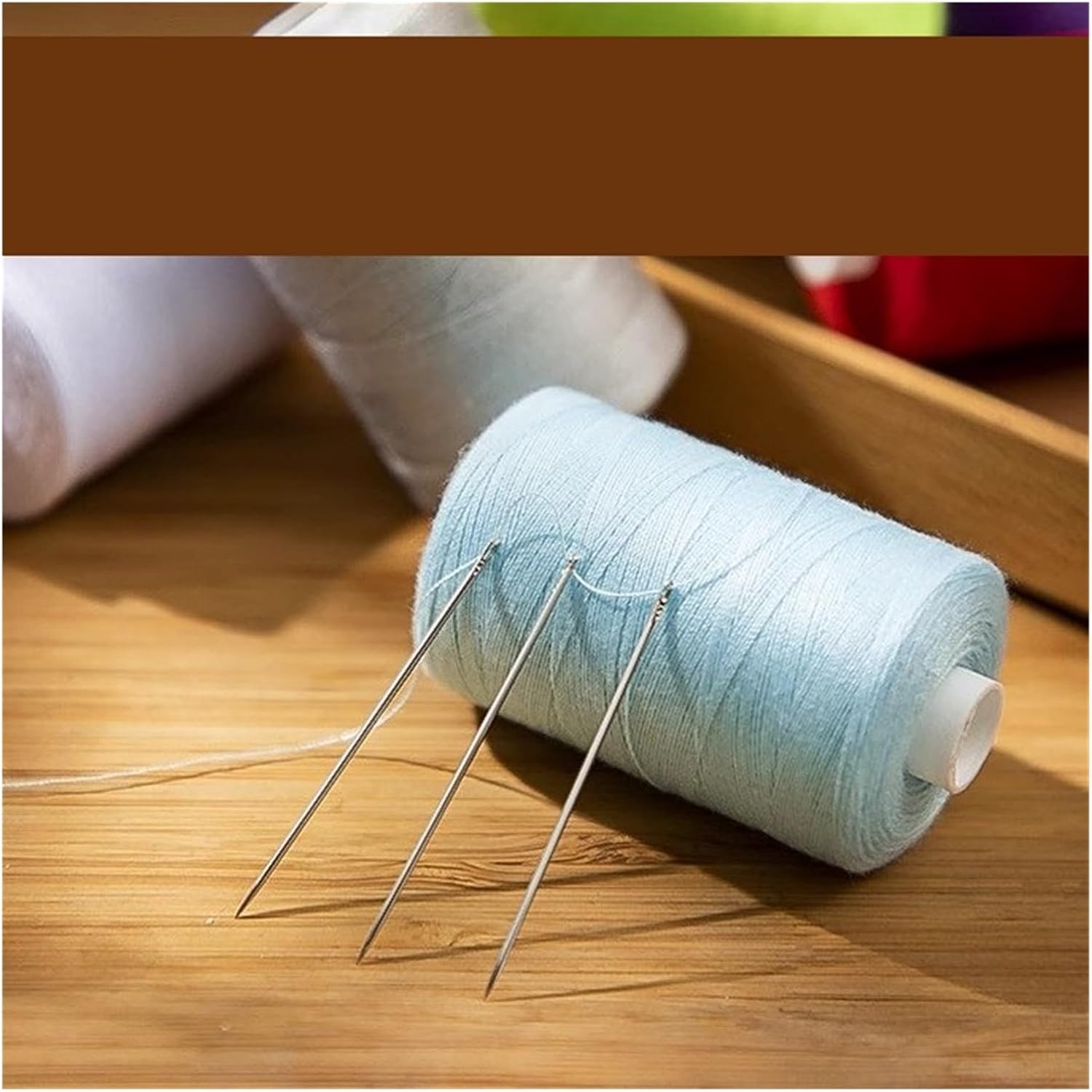 Sewing Thread Set 1350M 10 Roll Black White Colorful Series for Needlework Quilting Overlock Embroidery(Blackwhite Set)